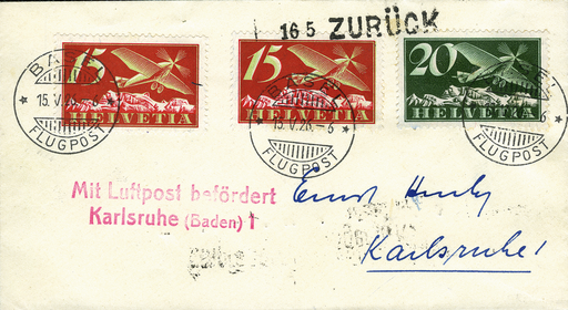 [7373.26.30] 1926, Basel - Karlsruhe