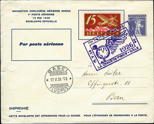 [7373.26.12] 1926, La Chaux-de-Fonds - Basel