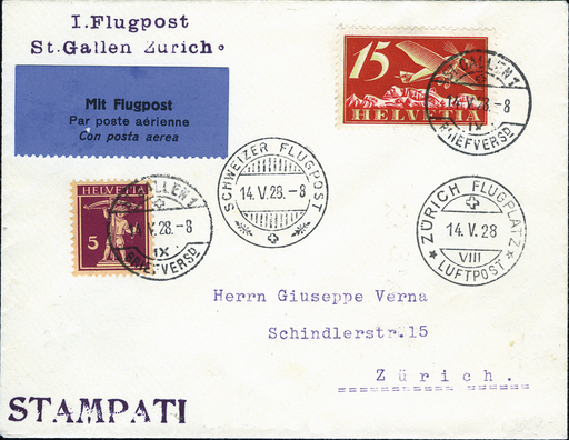 [7373.28.08] 1928, St. Gallen - Zürich