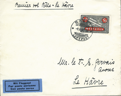 [7373.30.07] 1930, Basel - Le Havre