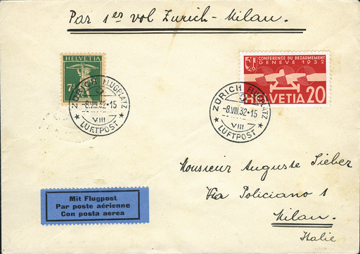 [7373.32.01] 1932, Zürich - Mailand
