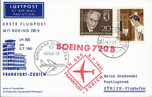 [7373.61.31] 1961, Frankfurt - Zürich