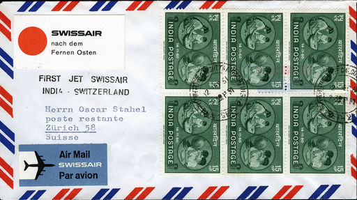 [7373.61.43] 1961, Calcutta - Zürich