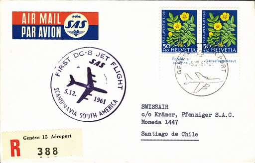 [7373.61.56] 1961, Genf - Santiago