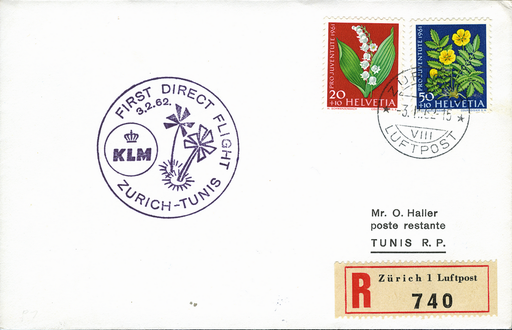 [7373.62.05] 1962, Zürich - Tunis