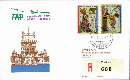 [7373.63.07] 1963, Genf - Lissabon ab Liechtenstein