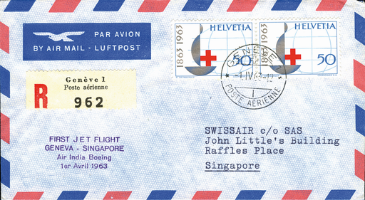 [7373.63.10] 1963, Genf - Singapore