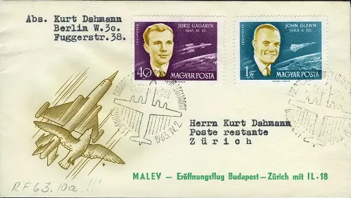 [7373.63.12] 1963, Budapest - Zürich