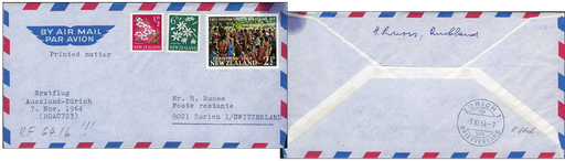 [7373.64.06] 1964, Auckland - Zürich