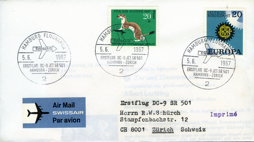 [7373.67.07] 1967, Hamburg - Zürich