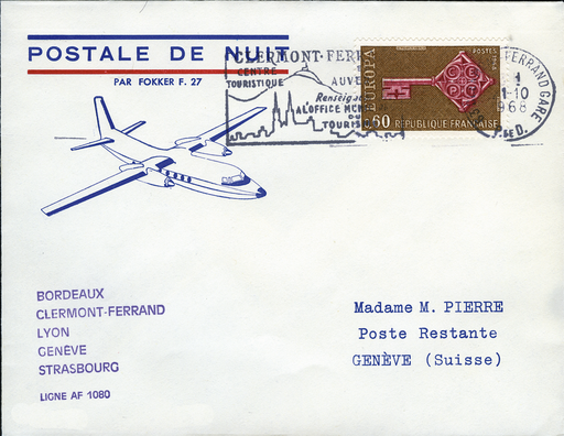 [7373.68.12] 1968, Clermont Ferrand - Genève