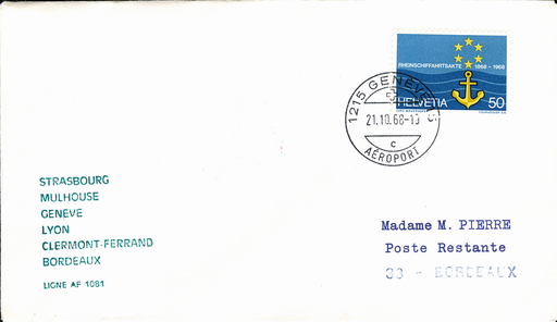 [7373.68.17] 1968, Genève - Bordeaux
