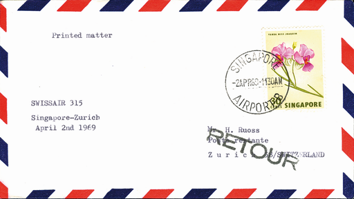 [7373.69.08] 1969, Singapore - Zürich
