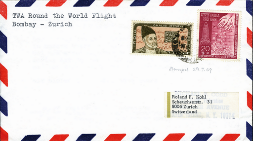 [7373.69.13] 1969, Bombay - Zürich