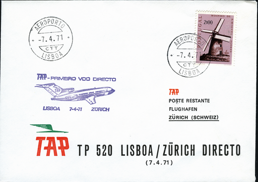 [7373.71.14] 1971, Lissabon - Zürich