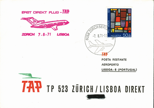 [7373.71.15] 1971, Zürich - Lissabon