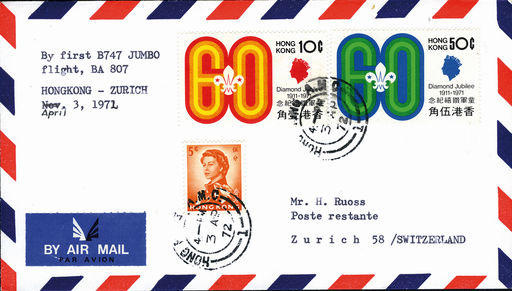 [7373.72.04] 1972, Hongkong - Zürich