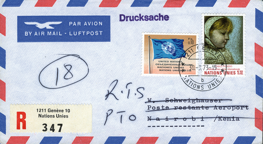 [7373.73.04] 1973, Genf - Nairobi ab UNO Genf