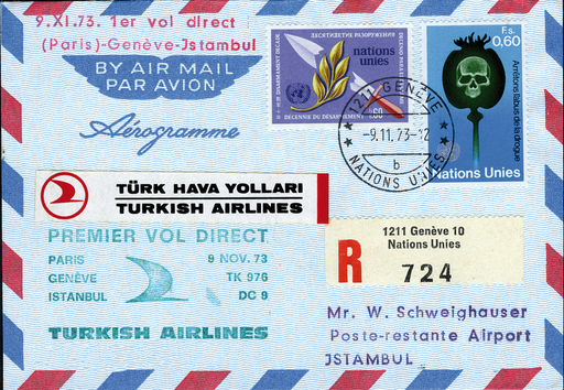 [7373.73.16] 1973, Genf - Istanbul ab UNO Genf