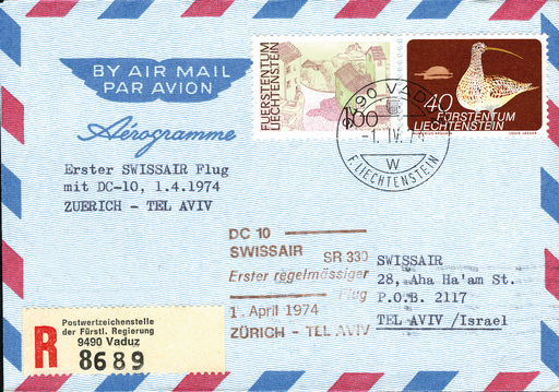 [7373.74.30] 1974, Zürich - Tel Aviv