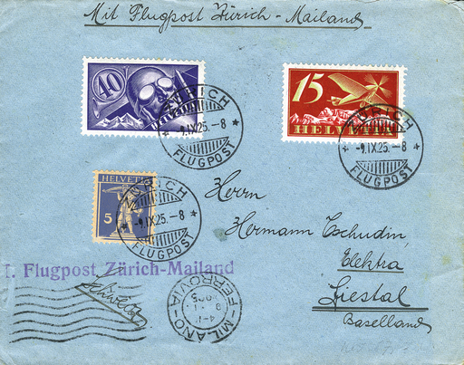 [7374.25.59] 1925, Zürich - Mailand - Zürich