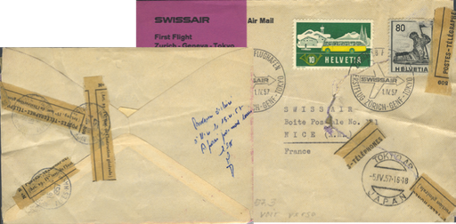 [7374.57.05] 1957, Zürich - Genf - Tokio