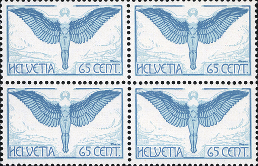 [7375.10.06] 65 Rp. Ikarus, hellblau-grünblau