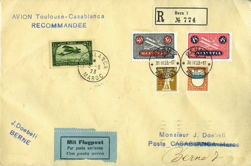 [7376.23.02] 1923, Toulouse - Tanger - (Rabat-Casablanca)