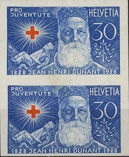 [7390.48.10] 30(+10) Rp. Henri Dunants, "Ungezähnt statt gezähnt"