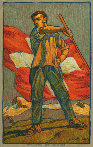 [7404.3.03] 1912, 5 Rp. Fahnenschwinger