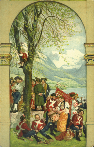[7404.24.02] 1918, 7 1-2 Rp. Landsgemeinde Nr. 5: Kind auf Baum