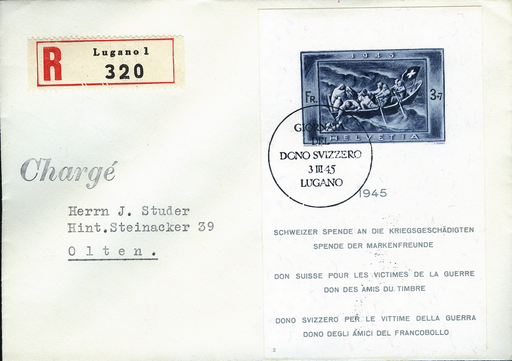 [7411.21.05] 1945, Schweizer Spende an die Kriegsgeschädigten