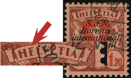 [7450.21.06] 120 Rp. lilarot-rot-rosa, "HFLVETIA"