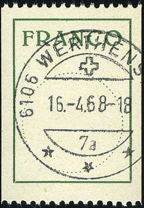 [7570.5.06] 1959, Antiquaschrift, einfache Linienfassung