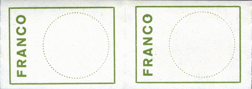 [7570.6.09] 1962, Blockschrift, &quot;Fleck im O von Franco&quot;