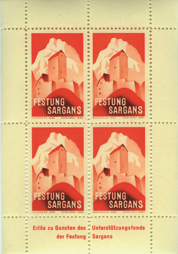 [7594.2.12] Festung Sargans, Block gezähnt