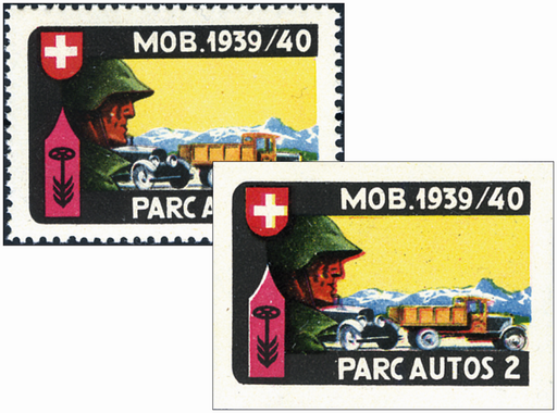 [7594.3.16] 1939-40, Parkdienst Parc Autos 2, &quot;Ungezähnt&quot;