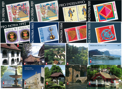 [7595.1989.03] 1989-2004, Pro Patria-Heftchen-Kollektion