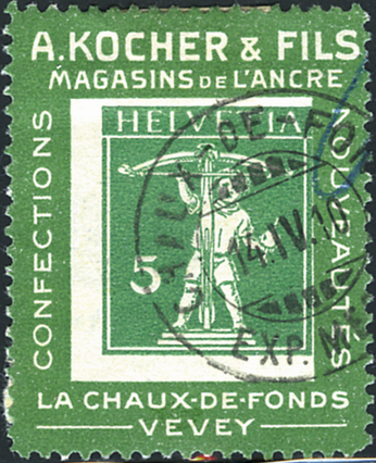 [7601.2.09] 5 Rp. grün, Rahmen grün