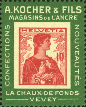 [7601.3.06] 10 Rp. rot, Rahmen grün