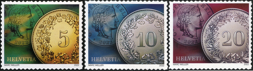[7300.1861.03] 2022, Ergänzungsmarken Münzen