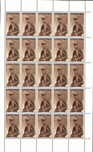 [7594.9.08] 1944, Generals-Bogen &quot;NÖEL DU SOLDAT&quot;