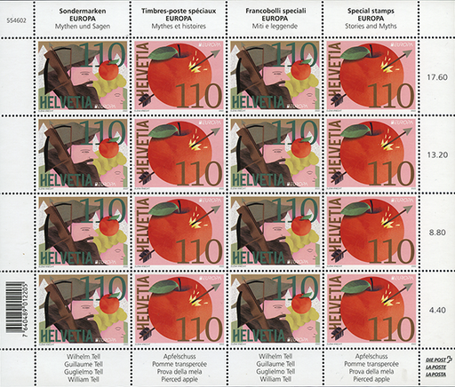 [7300.1903.08] 2022, Komplett-Set "EUROPA - Mythen und Sagen" 