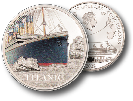 [7984.2022.16] 2022, 5 Dollars &quot;Titanic&quot;, Cook Islands