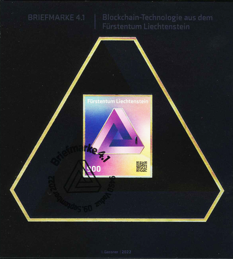 [7820.2028.06] 2022, Briefmarke 4.1 - Blockchain -Technologie, Sonderedition