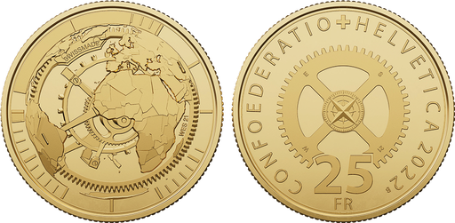 [8009.2022.02] 25 Franken Gedenkmünze "Timemachine"