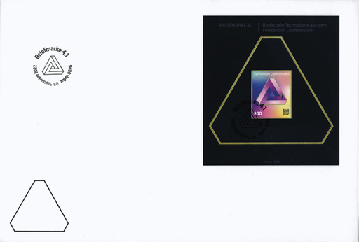 [7823.2028.02] 2022, Briefmarke 4.1 - Blockchain -Technologie, Sonderedition