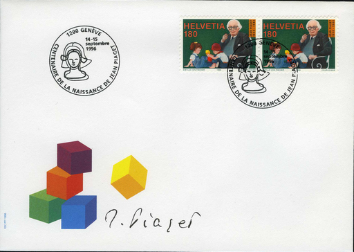 [7303.892.01] 180 Rp. 100. Geburtstag von Jean Piaget, "Fleck auf dem Kittel"