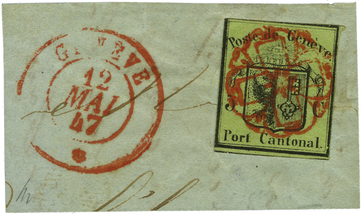 [7016.5.45] 1845, Kleiner Adler auf Briefstück