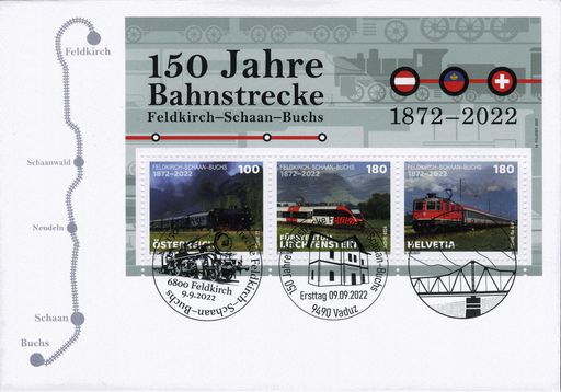 [7303.1924.06] 2022, 150 Jahre Bahnstrecke Feldkirch-Schaan-Buchs